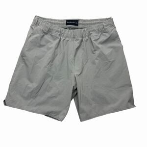 Abercrombie & Fitch Mens L Gray Swim Hybrid Shorts Mesh Liner Double Pocket